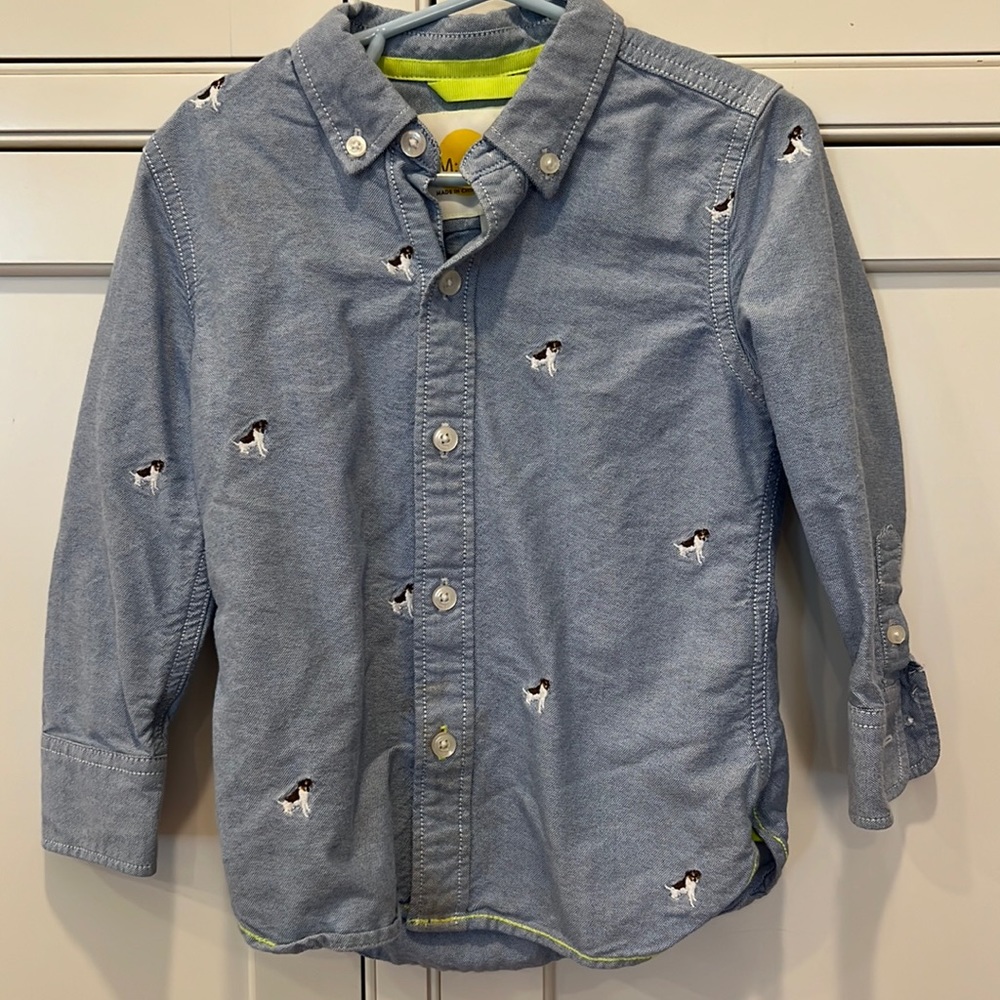 100 percent cotton long sleeve shirt.